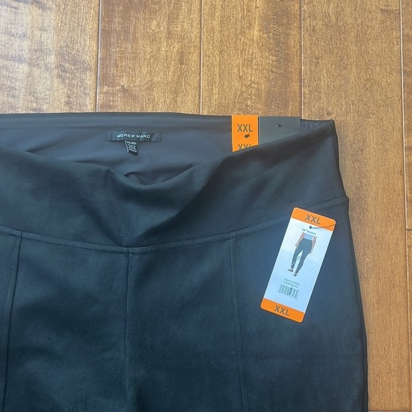 NWT Andrew Marc black Faux Suede Skinny Pants    Size XXL - Picture 6 of 13